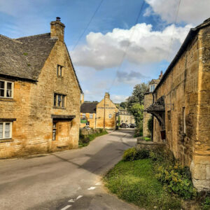 Beautiful Cotswolds village in the summer sun.